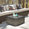 Rattan Wicker Patio Coffee Table Ready to Use Outdoor Furniture - Image 2