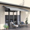 Window Awning Canopy Garden Shelter Sun Shade UV Blocker Aluminium Frame 3 x 2m - Image 2