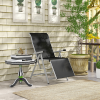 2 Sun Lounger Folding Reclining Lounge Chairs 10 Back & Leg Positions - Image 2