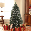 HOMCOM 5ft Artificial Pine Christmas Tree with Pinecones, Steel Base - Image 2