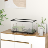 PawHut Turtle Tank 28L Glass Turtle Aquarium w/ Easy-Drain 45 x 25 x 29cm - Image 2