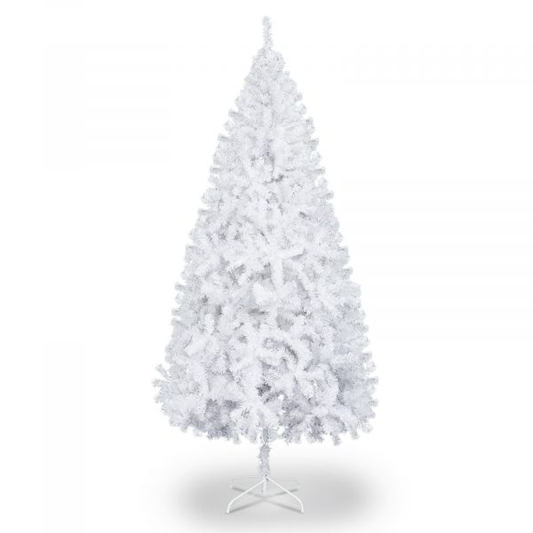 6FT Iron Leg White Christmas Tree with 400 Branches