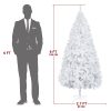 6FT Iron Leg White Christmas Tree with 400 Branches - Image 4