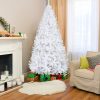 6FT Iron Leg White Christmas Tree with 400 Branches - Image 7