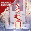 3FT Lighted Gift Box Tower, Pre-lit Stacked Present Boxes Ornament with 80 LED Warm White Lights and Stakes for Christmas Outdoor Indoor Decorations Lighted Holiday Displays - Image 7