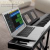 Glarry GPP-106 88 Key Folding Piano Semi-Weighted Standard Keyboards Digital Piano with MIDI Bluetooth, Handbag，Headphone，for Piano Lover Black color - Image 4