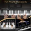 Glarry GPP-106 88 Key Folding Piano Semi-Weighted Standard Keyboards Digital Piano with MIDI Bluetooth, Handbag，Headphone，for Piano Lover Black color - Image 6