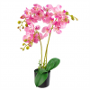 Large Artificial Orchids Display with XL Metal Bowl Planter 70x70cm - Image 4