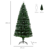 6ft White Light Christmas Tree 90 LEDs Star Topper Tri-Base Pre-Lit Home - Image 3