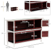Two-Tier Elevated Wooden Rabbit Hutch Bunny Cage for Small Pet Animals w/ Tray - Image 3
