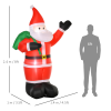 8ft Christmas Inflatable Santa Holiday Deco LED Lights Indoor Outdoor - Image 3