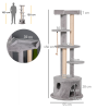 Cat Tree Multi-level Kitten Tower w/ Scratching Post Condo Plush Perches - Image 3