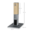 Cat Scratching Post 79cm Scratcher Climber Cat Tree Activity Centre - Grey - Image 3