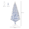 Artificial Fibre Christmas Tree Seasonal Deco 21 LED Easy Store 5FT White Blue - Image 3