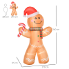 8ft Christmas Inflatable Gingerbread Man Lighted Indoor Outdoor - Image 3