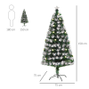 5ft White Light Christmas Tree 90 LEDs Star Topper Tri-Base Pre-Lit Home - Image 3