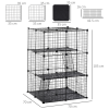 Pet Playpen DIY Small Animal Cage w/ Doors Ramps for Kitten Bunny Chinchilla - Image 3