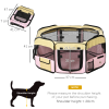 Fabric Pet Dog Cat Puppy Playpen Rabbit Guinea Pig Play Pen in Pink Small - Image 3