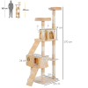 Cat Tree Kitty Activity Play Center Scratching Scratcher House Furniture 170CM - Image 3
