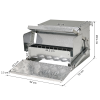 Automatic Chicken Feeder Galvanized Steel Poultry Feeders, 11.5kg of Feeds - Image 3