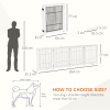 Freestanding Folding Pet Gate 4 Panels Dog Puppy Barrier with Support Feet - Image 3