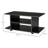 Mobile TV Stand Bookshelves in Black - Image 3