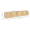 95Lx17Wx16.5H cm Multi-Media Storage Wooden Shelf - Image 3