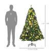 1.8m 6ft Pre-Lit Artificial Christmas Tree 200 LED Tree Decorative Balls Stand - Image 3