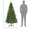 6 Feet Christmas Tree Warm White LED Light Holiday Home Decoration, Green - Image 3