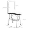 Pet Foldable Grooming Table w/ Adjustable Arm Non-Slip Rubber Tabletop Leash - Image 3