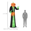9FT Inflatable Halloween Pumpkin Ghost with Build-in LED Inflatable - Image 3