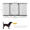 Adjustable Safety Gate 3 Extensions and Four Adjustable Screws, Pawhut - Image 3