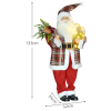 HOMCOM 133cm Animated Santa Claus w/ Sound Activated Festive Music for Party - Image 3