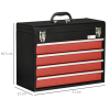4 Drawer Tool Chest Lockable Tool Box w/ Ball Bearing Runners 51cmx22cmx39.5cm - Image 3