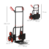DURHAND Climbing Stairs Trolley Hand Trucks 6-Wheels Foldable Load Cart Steel - Image 3