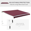 Manual Retractable Awning, size (3m x 2.5m) - Image 3