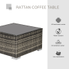 Rattan Wicker Patio Coffee Table Ready to Use Outdoor Furniture - Image 3