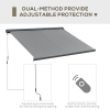 Cassette Electric Motorised Manual Awning Door Window Retractable Sunshade - Image 3