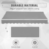 Window Awning Canopy Garden Shelter Sun Shade UV Blocker Aluminium Frame 3 x 2m - Image 3