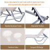 Sun Lounger Relaxer Recliner 5-Position Adjustable Backrest Lightweight Frame - Image 3