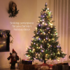HOMCOM 6 Ft Artificial LED Christmas Tree with Metal Base, Hinged Branches - Image 3