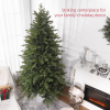 HOMCOM 5 Ft Artificial Christmas Tree with Metal Base, Hinged Branches - Image 3
