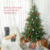 HOMCOM 5 Foot Artificial Christmas Tree with Realistic Hinged Branches - Image 3