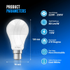 15W B22 Screw LED Light GLS bulbs, Energy Saving Edison Cool White 6000K non dimmable lights - Image 3
