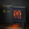 1850W Flame Effect Electric Free Standing Fireplace Fan Log Burning Stove -Black - Image 4