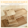 Hamster Cage House Pet Play Exercise 3 Tiers Mouse Wooden Fir Small Animals - Image 4