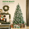 6FT Artificial Christmas Tree Pine Cones Xmas Home Deco Automatic Open Green - Image 4