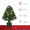 2FT Pre-lit Artificial Christmas Tree Tabletop LED Lights Pot Table Desk Green - Image 4
