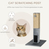 Cat Scratching Post 79cm Scratcher Climber Cat Tree Activity Centre - Grey - Image 4