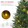1.2m 4ft Christmas Tree Entrance 750 Tips Pre-lit Tree 80 LED with Vase Base - Image 4